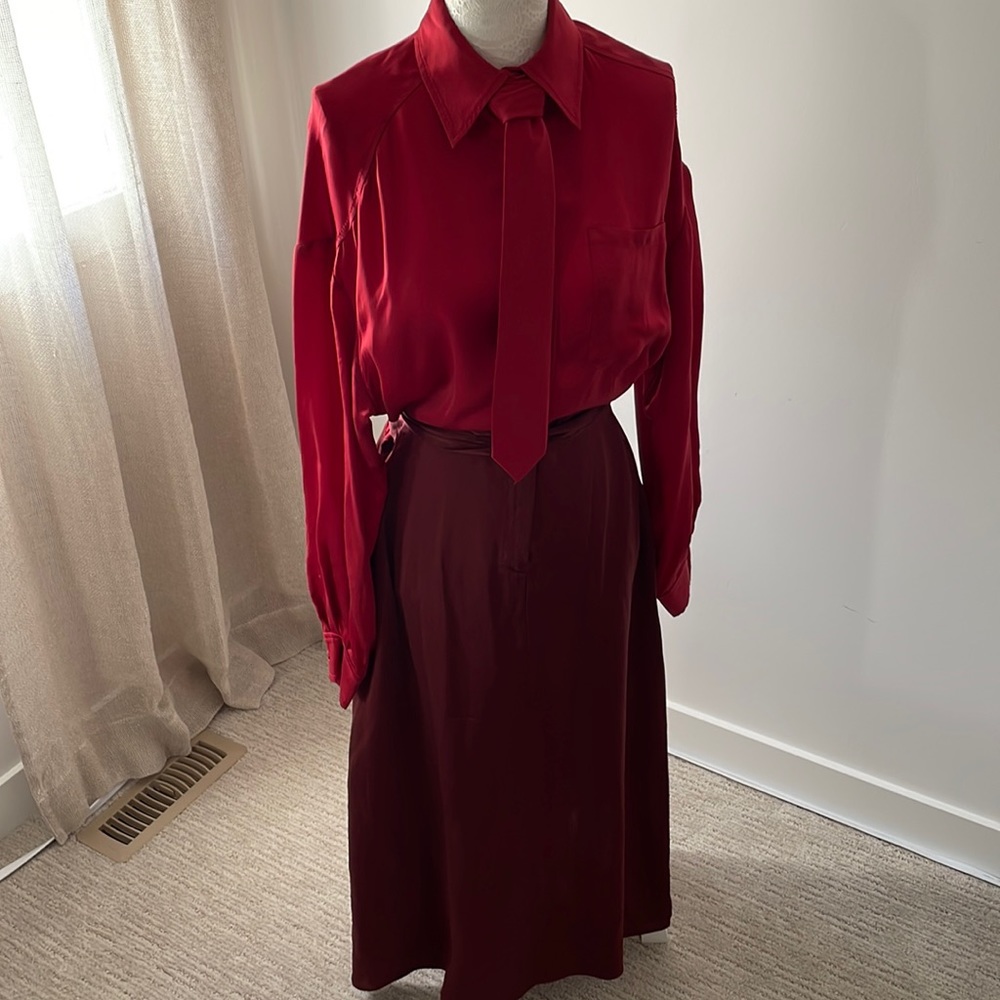 Zara satin limited edition midi dress